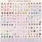 380 Pcs Natural Flower Scrapbook Stickers - Garden 8.7 x 7.5 x 0.1 inches